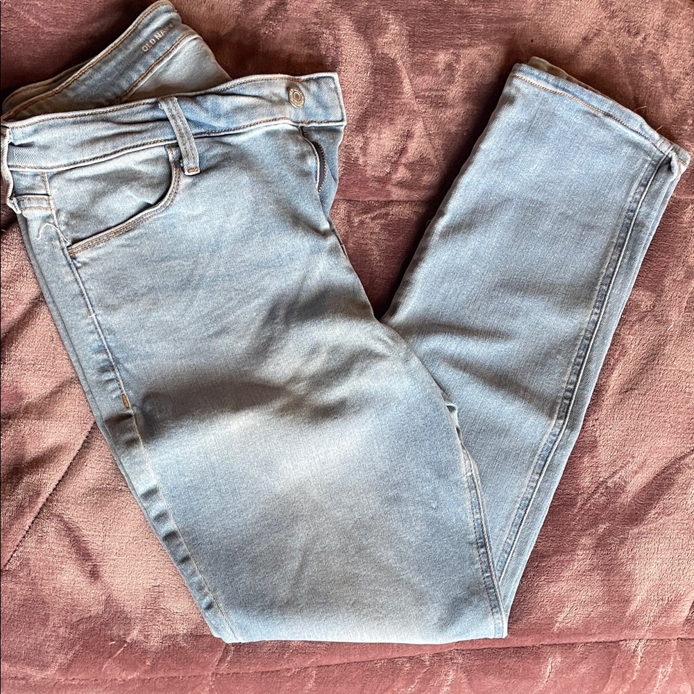 Old Navy Light Blue Straight Leg Jeans
